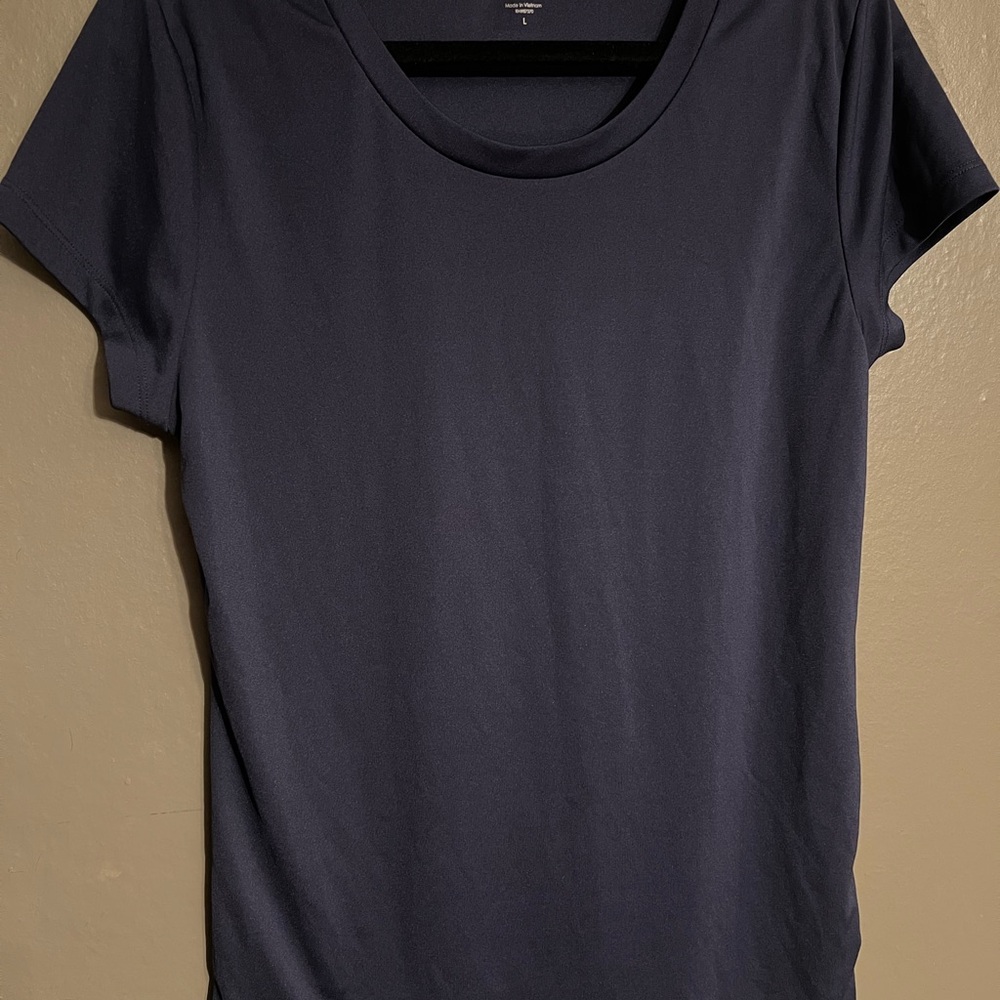 ALO Coolfit Yoga Deep Blue Short Sleeve Tee